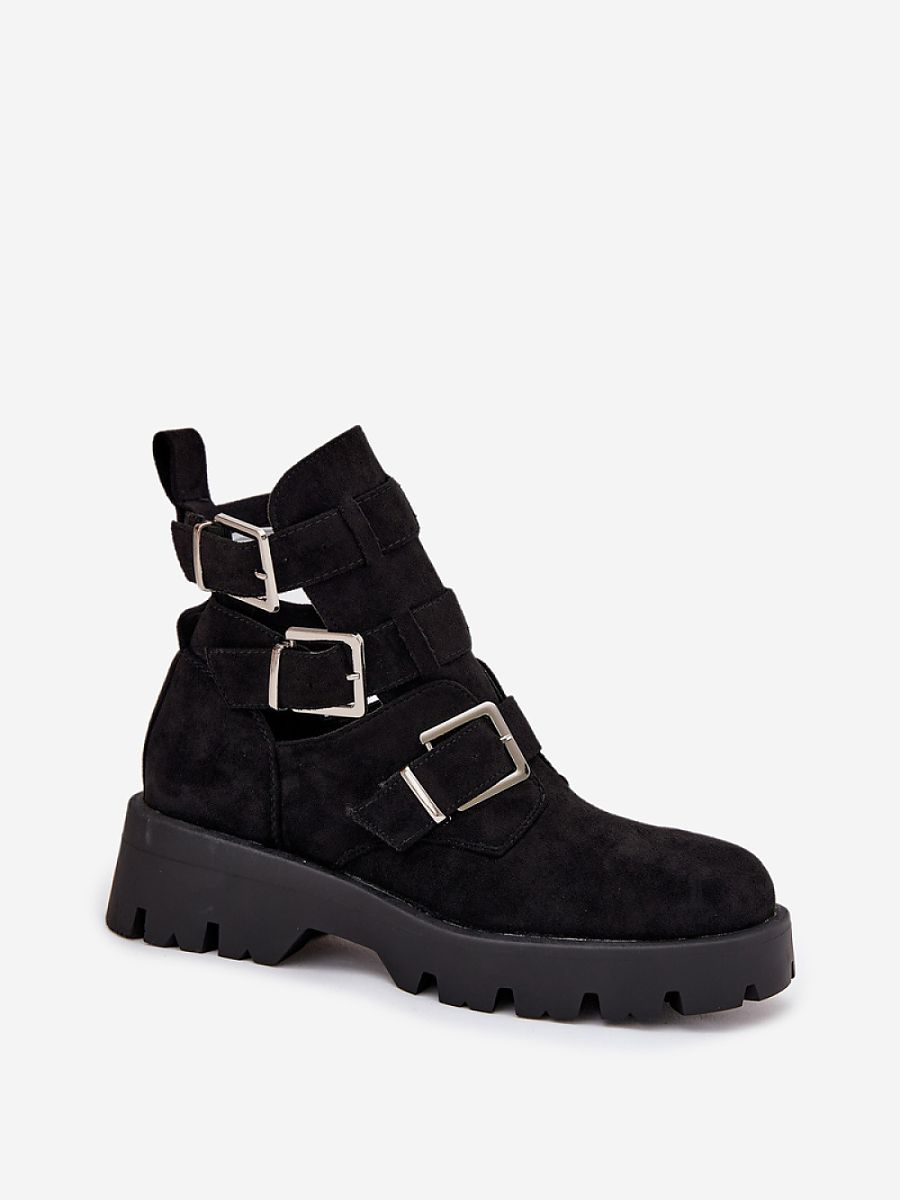 Botki Model Helisse 7631A Black Zamsz - Step in style - obrazek 2