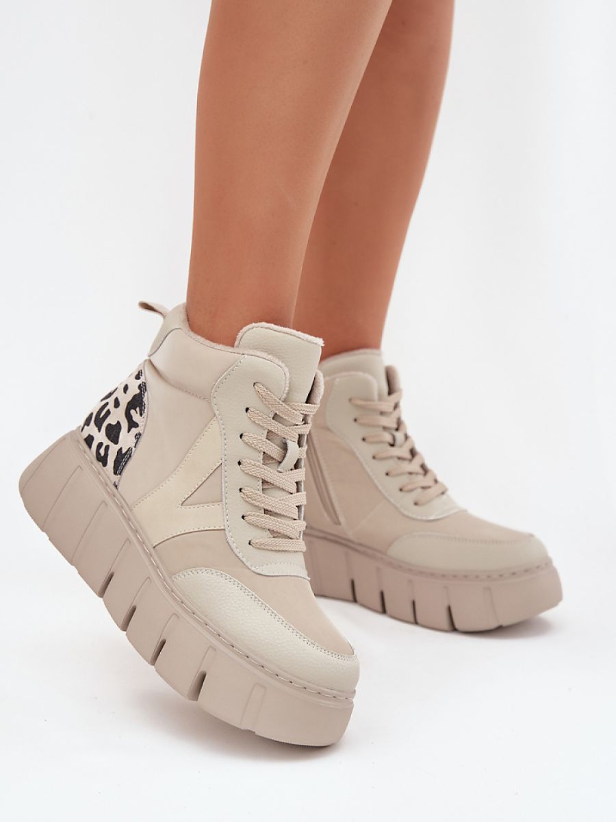 Botki Model Vinceza 66838 Beige - Step in style