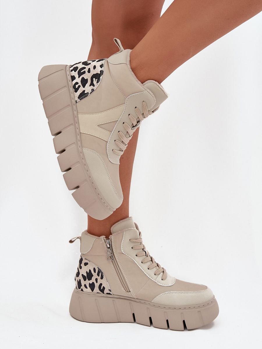 Botki Model Vinceza 66838 Beige - Step in style - obrazek 3