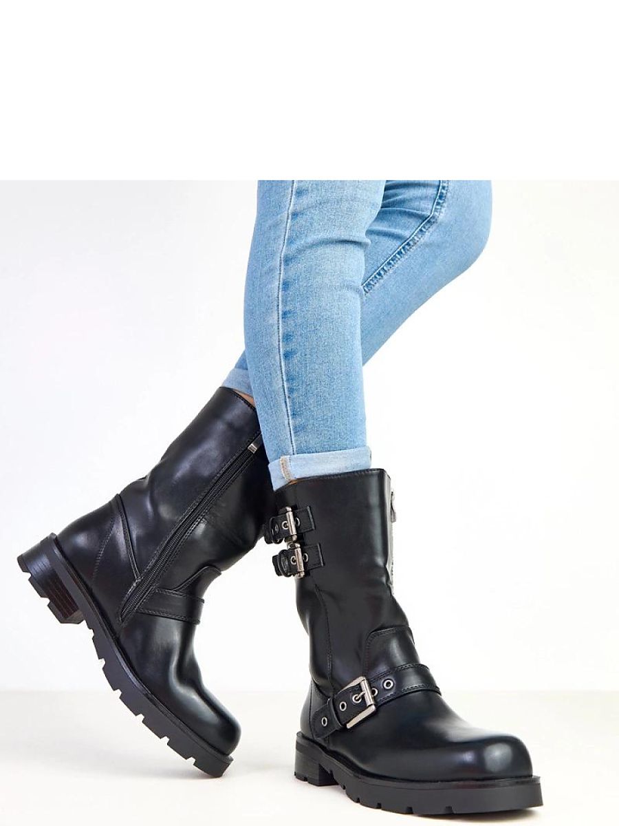 Botki Model Shalay K530 Black - Solea - obrazek 2