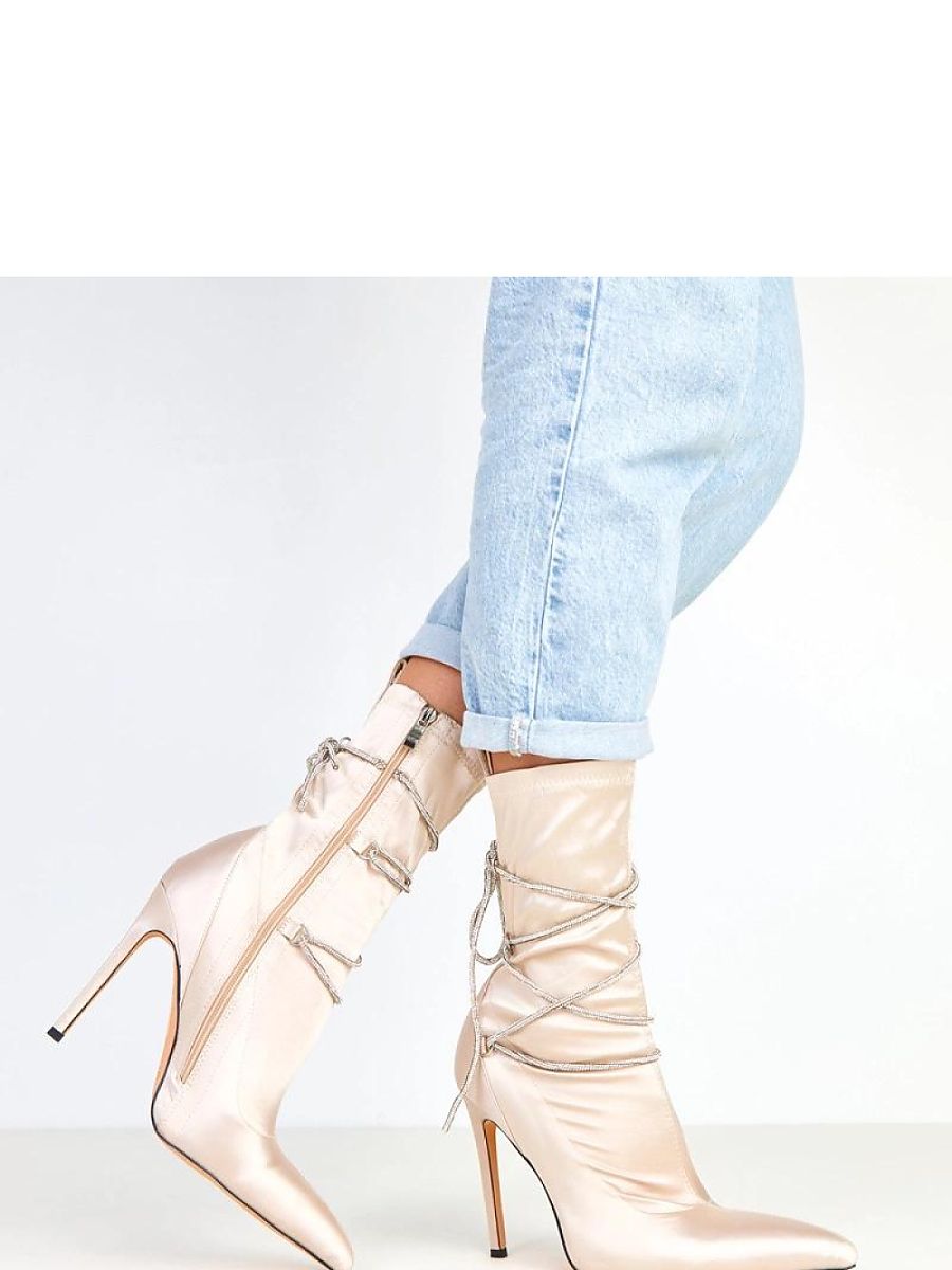 Botki Model Tolnai K370 Szampan - Solea - obrazek 2