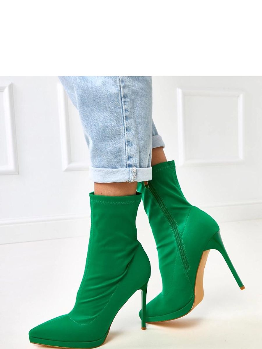 Botki Model Jaime YES-3073-9 Green - Solea - obrazek 3