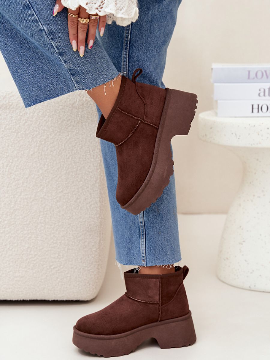 Śniegowce Model Mavelle BL618P Brown - Step in style