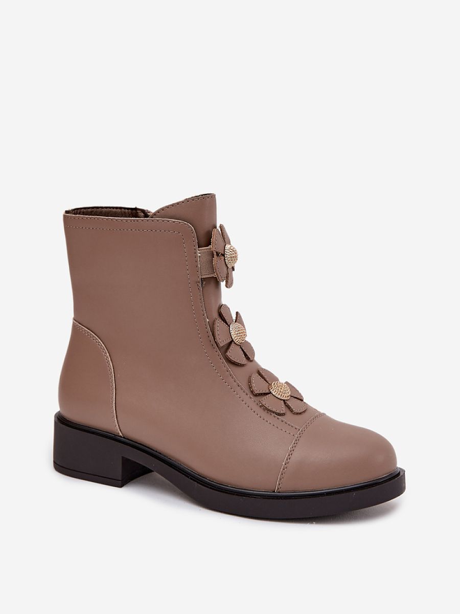 Botki Model Belverine OL22-4 Beige - Step in style - obrazek 2