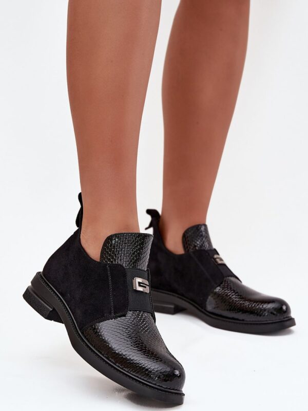 Botki Model Vinceza 58560 Black Lakier - Step in style