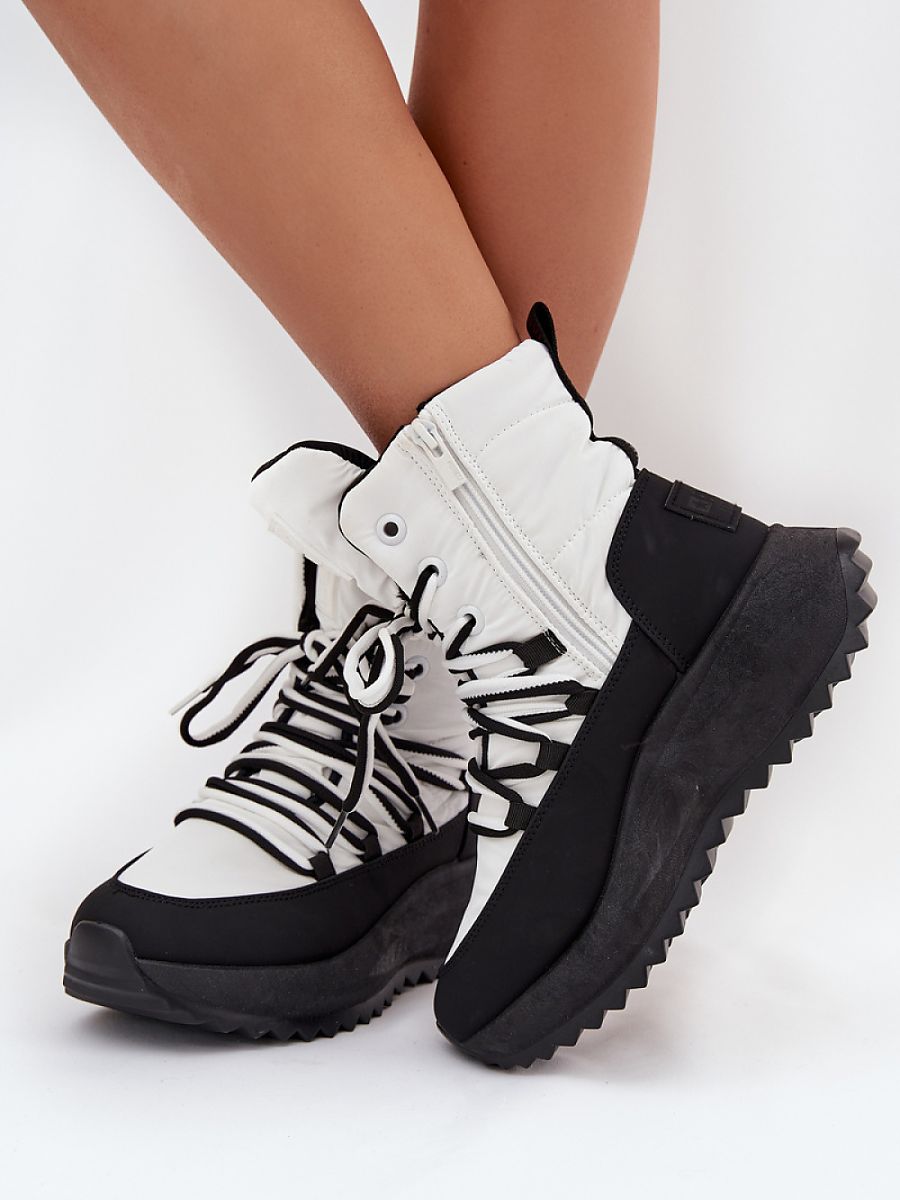 Śniegowce Model Big Star SS274060 White/Black - Step in style - obrazek 3