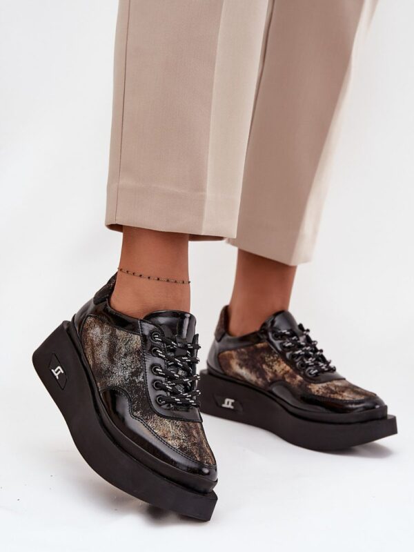 Półbuty Model Artiker 57C2042 Black/Gold - Step in style