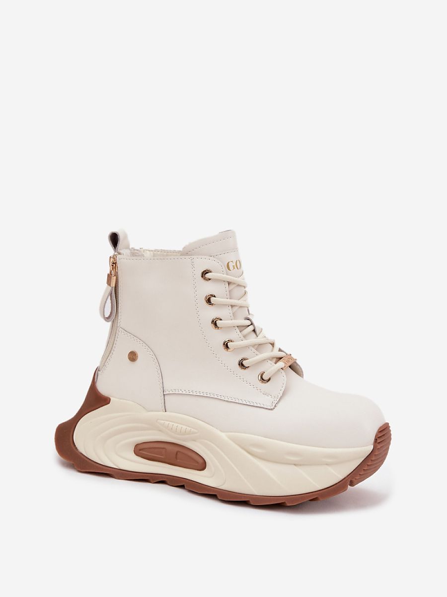 Botki Model Goe SS2N4300 Light Beige - Step in style - obrazek 2