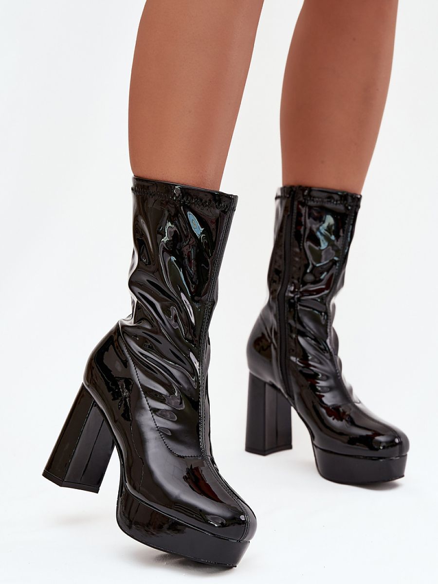 Botki Model Calvessa NS590P Black - Step in style