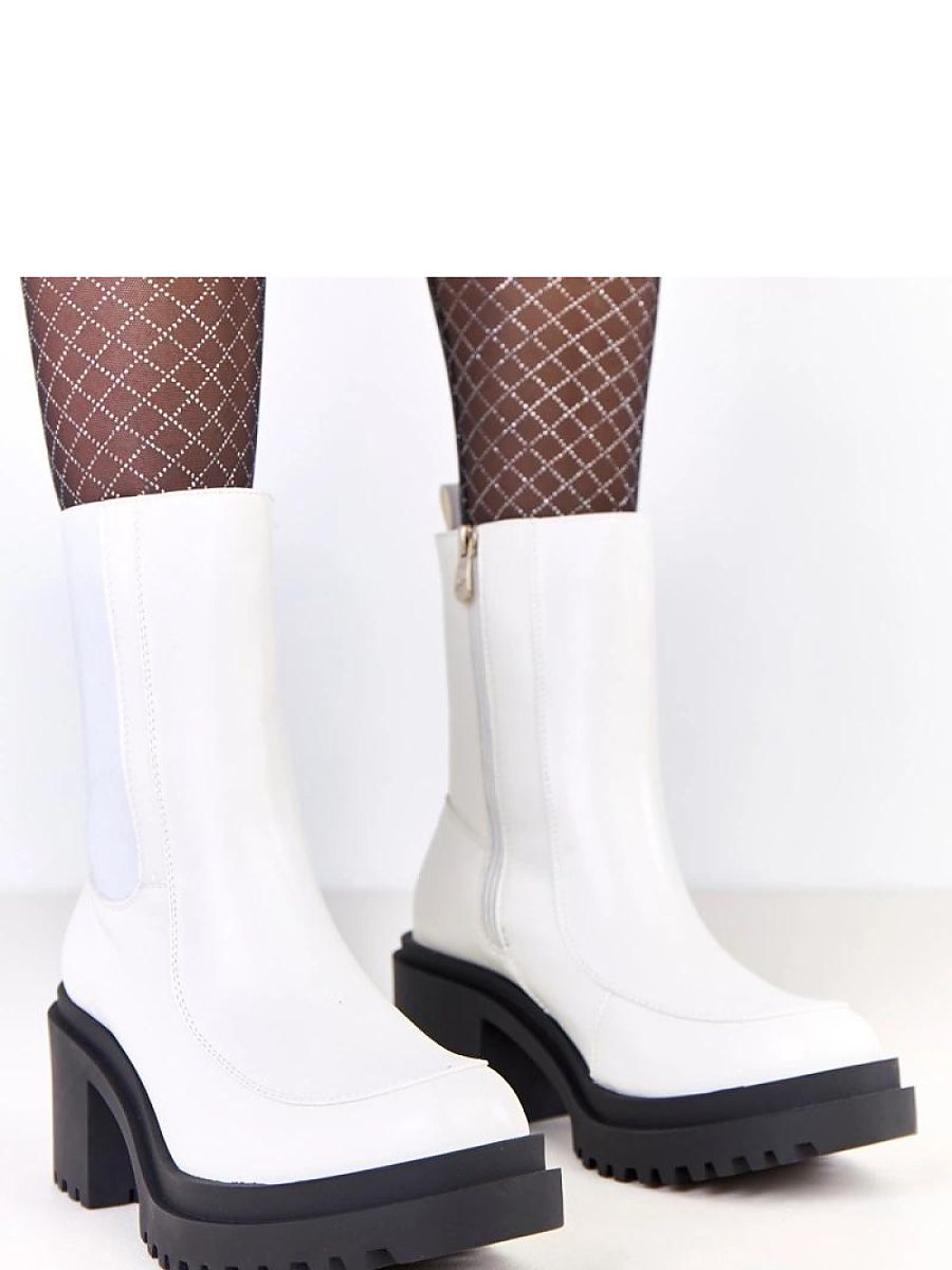 Botki Model Jarley D8901 White - Solea - obrazek 4