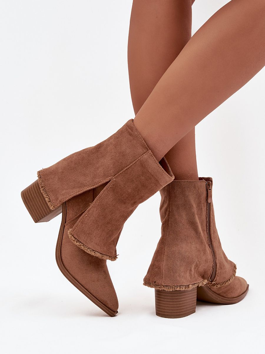 Botki Model Idalia OM283 Light Brown - Step in style - obrazek 3