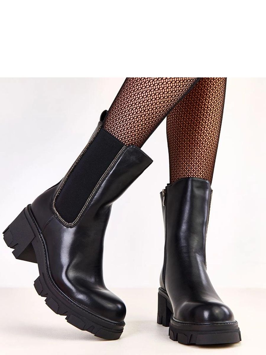 Botki Model Rimina K322 Black - Solea - obrazek 2