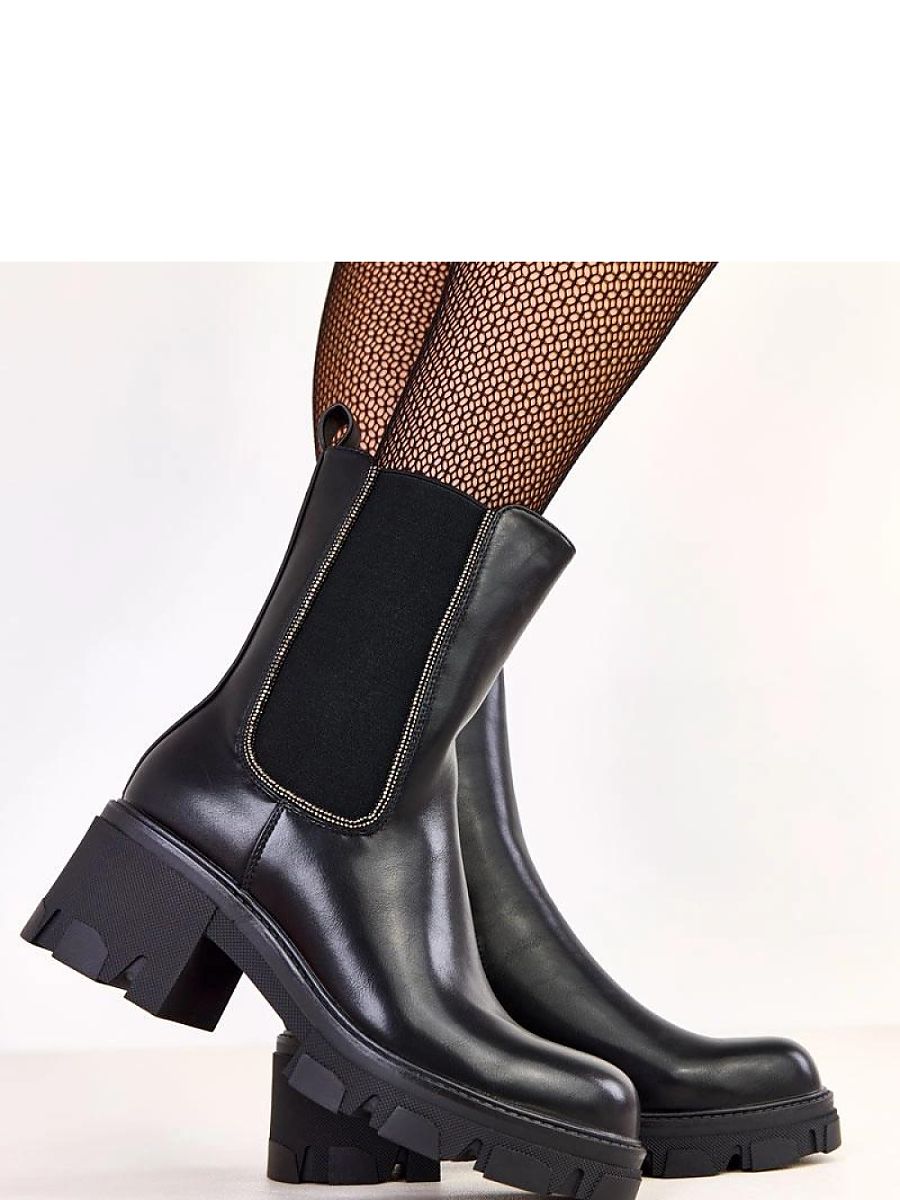 Botki Model Rimina K322 Black - Solea - obrazek 3