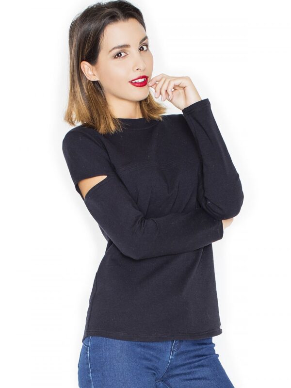 Bluzka Model K339 Black - Katrus