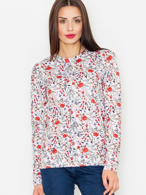 Bluza Damska Model M541 Wzór 57 White - Figl