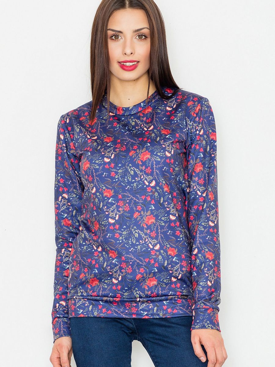 Bluza Damska Model M541 Wzór 58 Blue - Figl