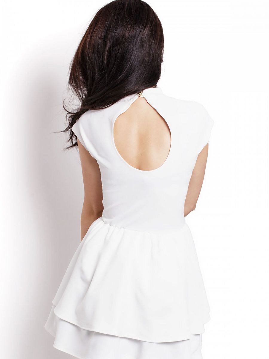 Sukienka Sandra 200 Ecru - IVON - obrazek 2