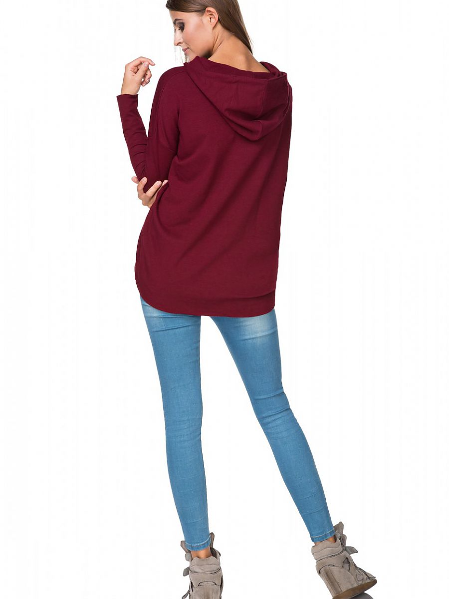 Bluza Damska Model T190/4 Bordo - Tessita - obrazek 3