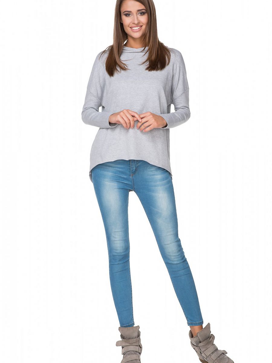 Bluza Damska Model T190/2 Light Grey - Tessita - obrazek 2