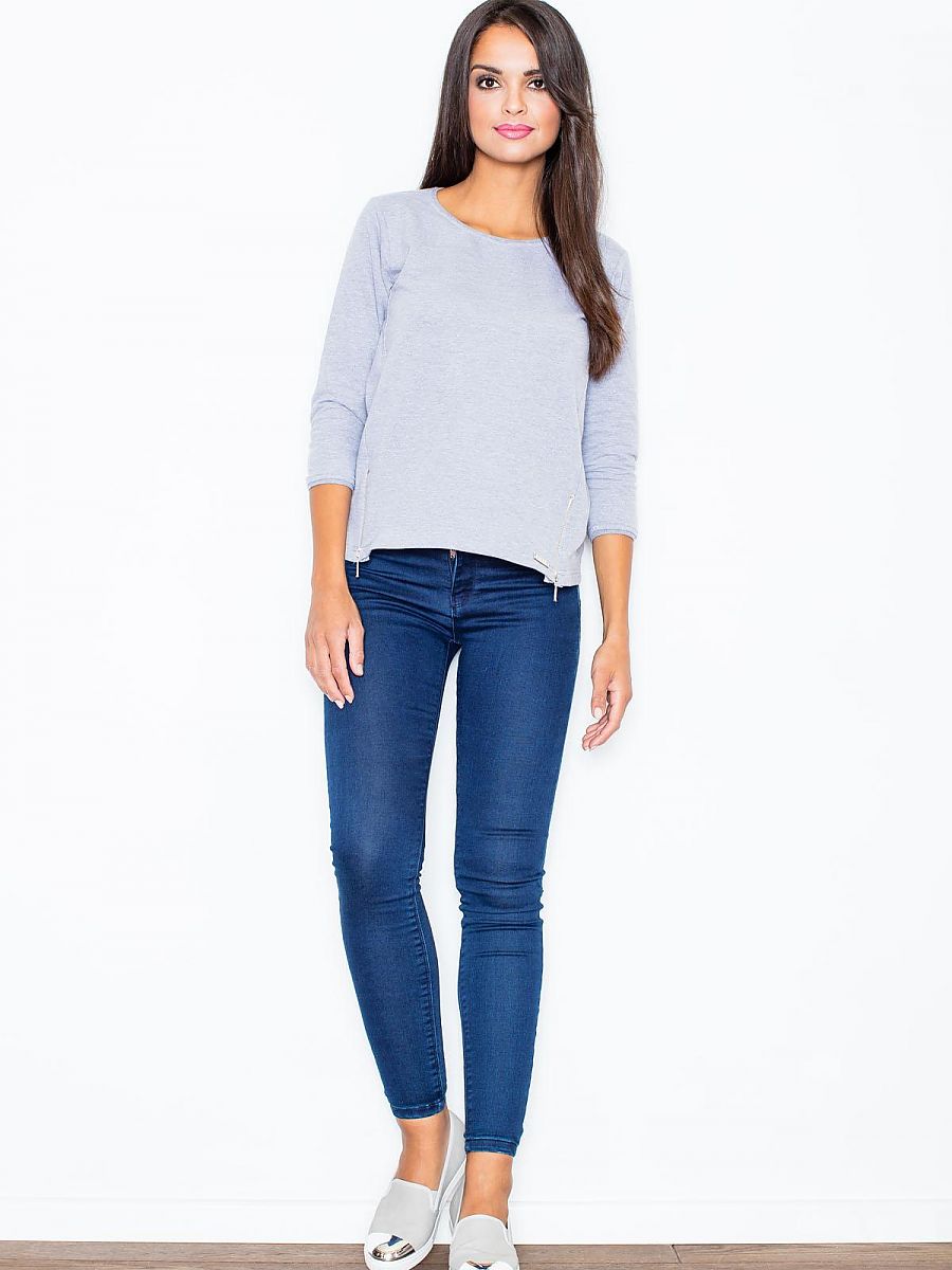 Bluza Damska Model 339 Grey - Figl - obrazek 2