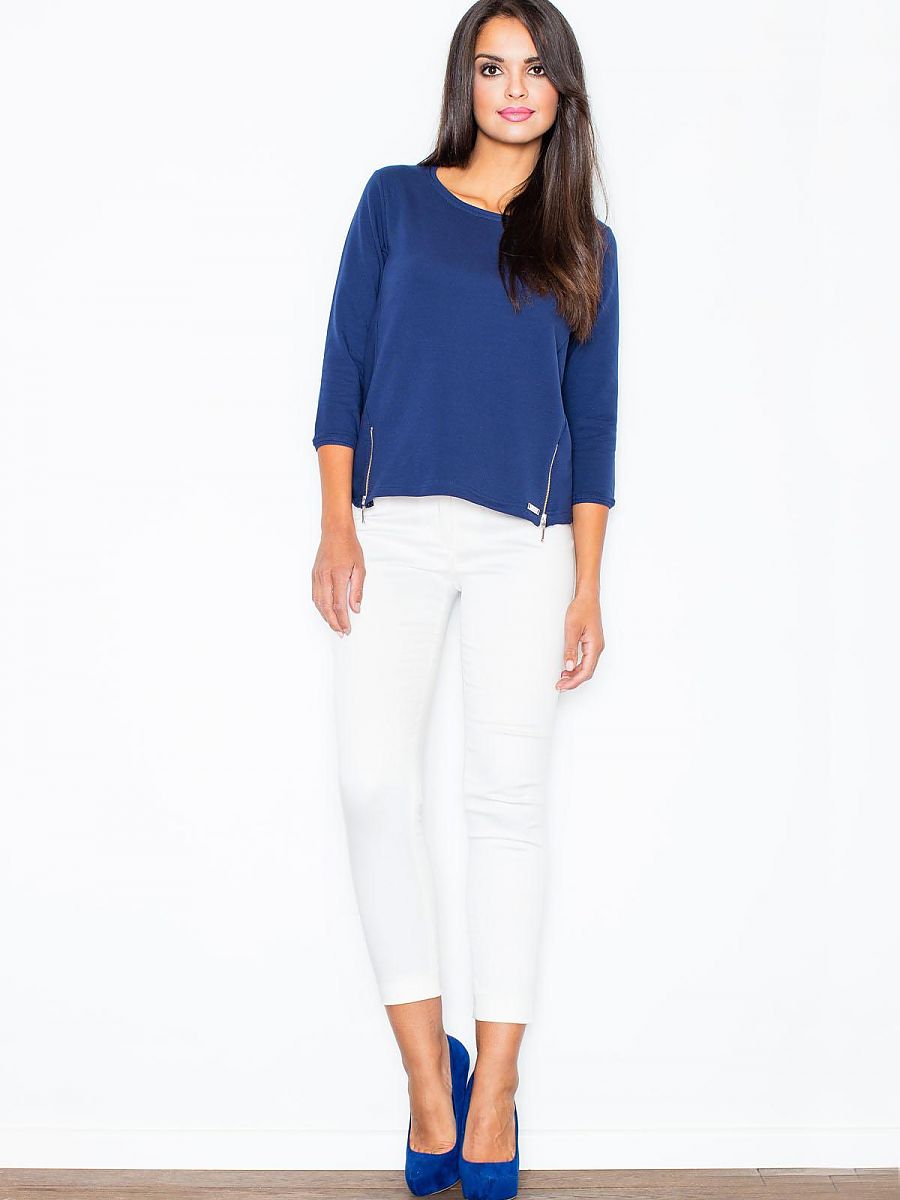 Bluza Damska Model 339 Navy - Figl - obrazek 2