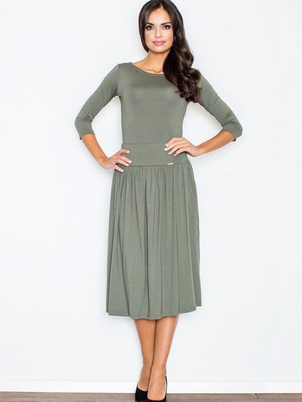 Sukienka Komplet Model 322 Oliwka - Figl