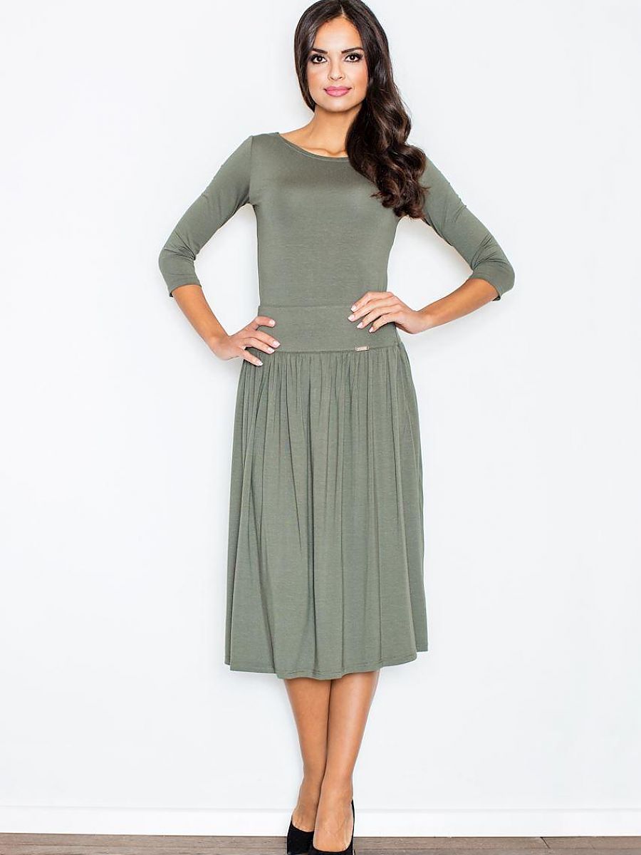 Sukienka Komplet Model 322 Oliwka - Figl