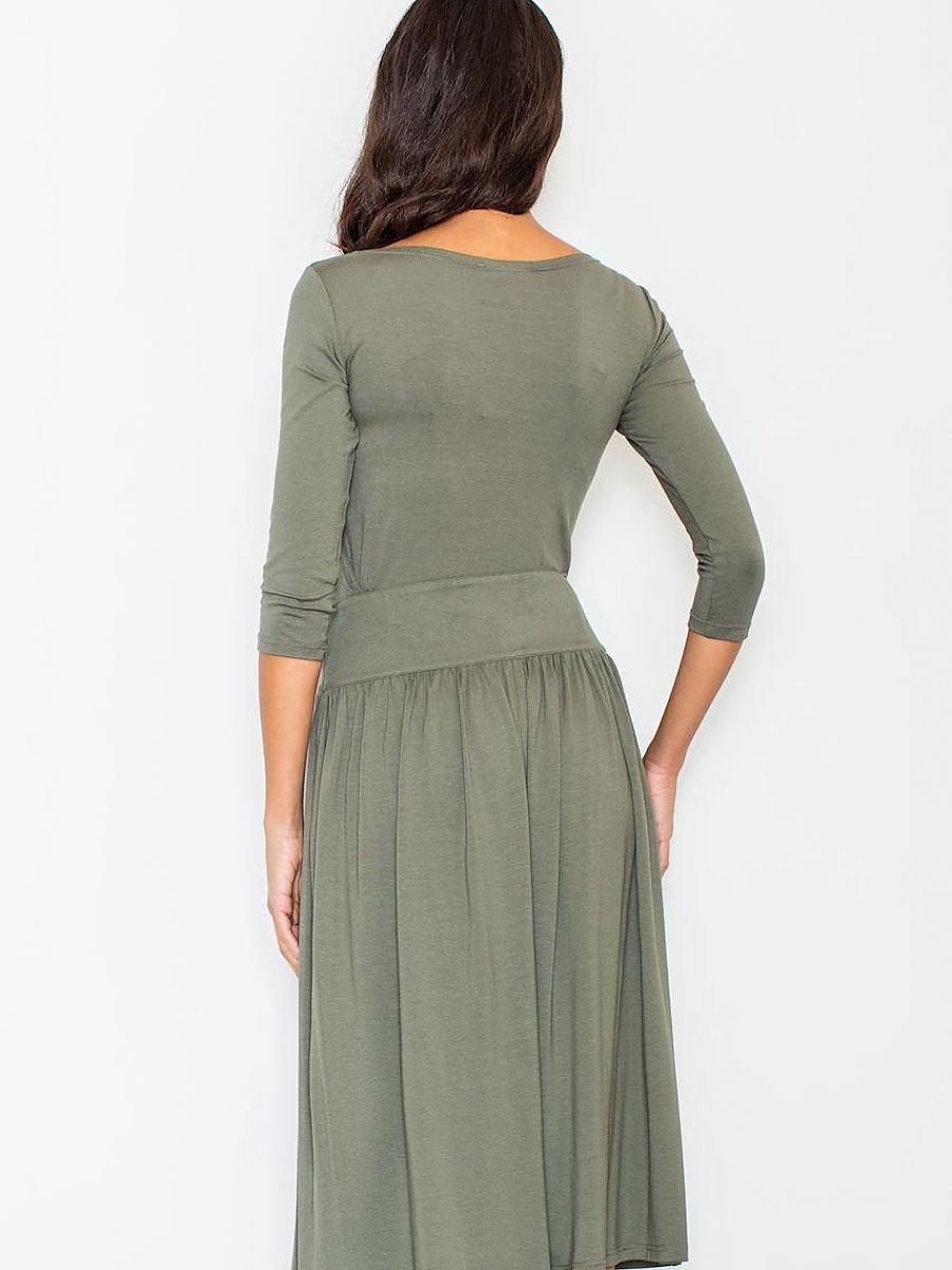 Sukienka Komplet Model 322 Oliwka - Figl - obrazek 2