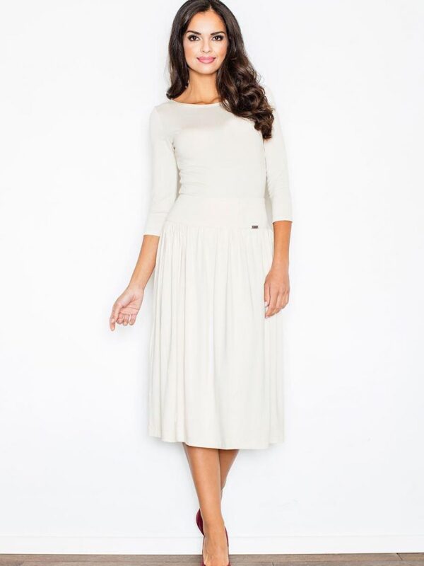 Sukienka Komplet Model 322 Ecru - Figl