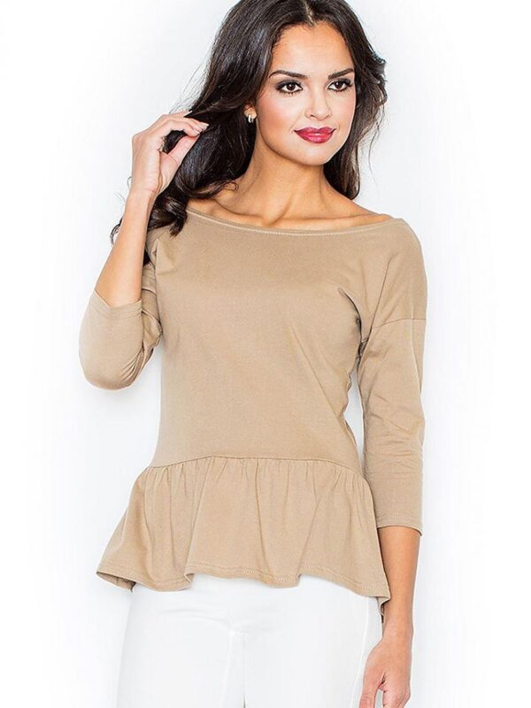 Bluzka Model 233 Beige - Figl
