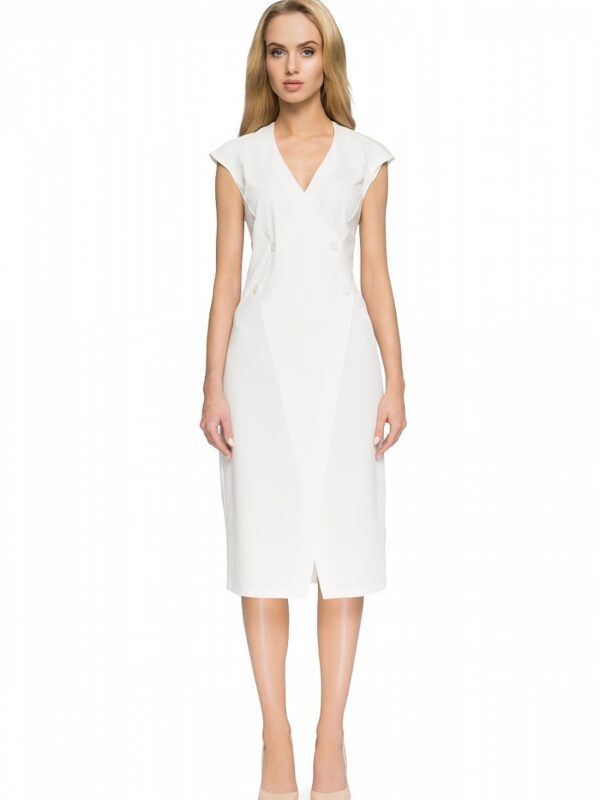 Sukienka Model S068 Ecru - Stylove