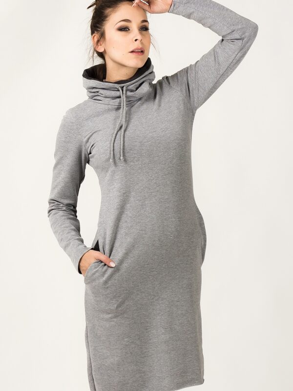 Sukienka Model Kaja 10 Light Grey/Dark Grey - Tessita