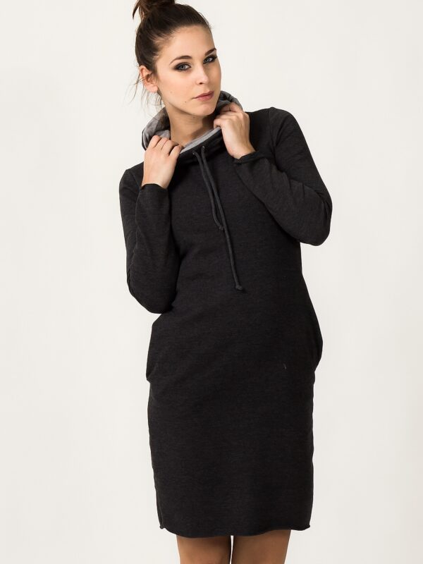 Sukienka Model Kaja 5 Dark Grey/Light Grey - Tessita