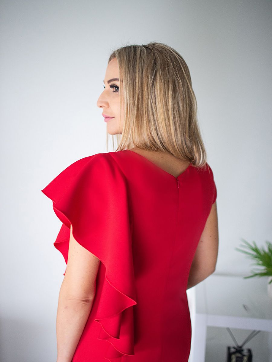 Sukienka Model Mirrela Red - Jersa - obrazek 3