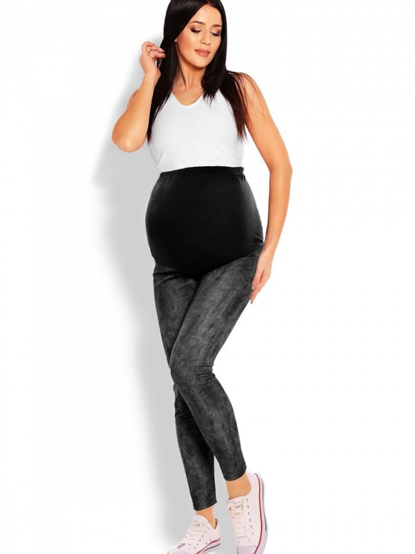 Legginsy Ciążowe Model 1684 Black - PeeKaBoo