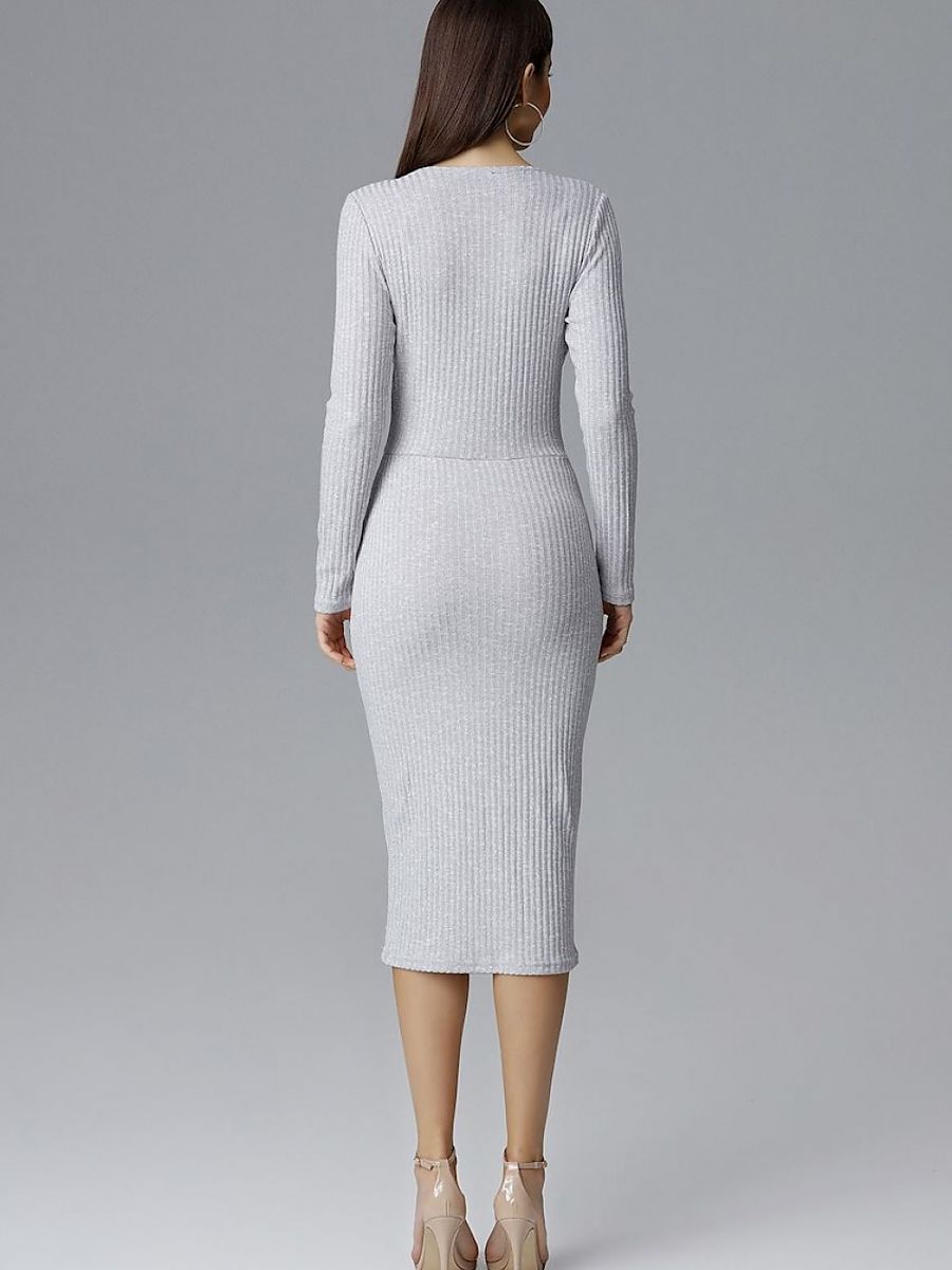 Sukienka Model M637 Grey - Figl - obrazek 3