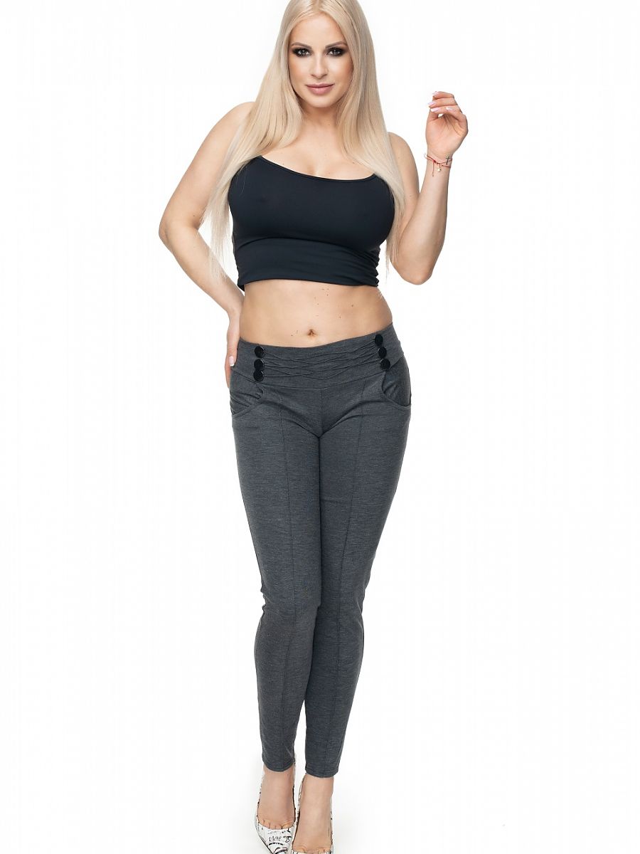 Spodnie Damskie Model 0105 Grafit - PeeKaBoo - obrazek 2