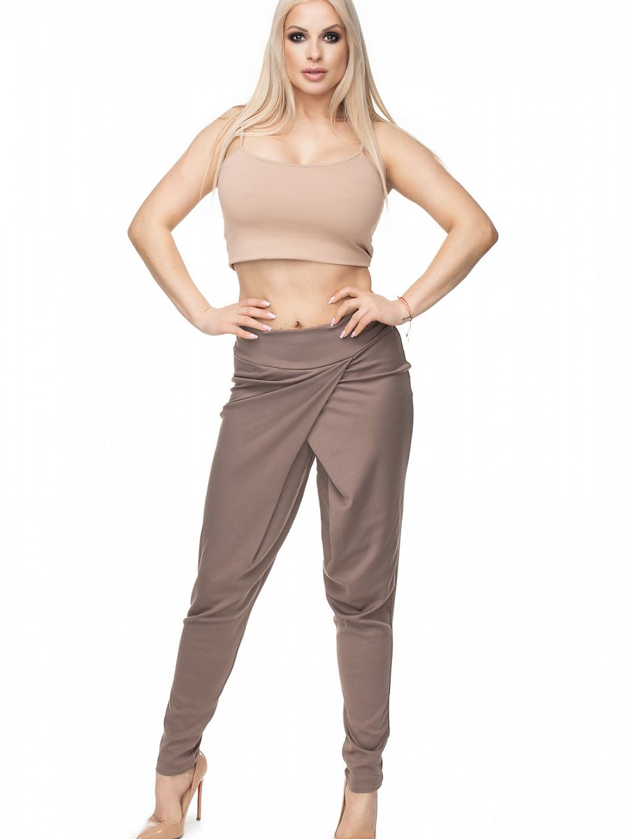 Spodnie Damskie Model 0106 Cappuccino - PeeKaBoo - obrazek 2