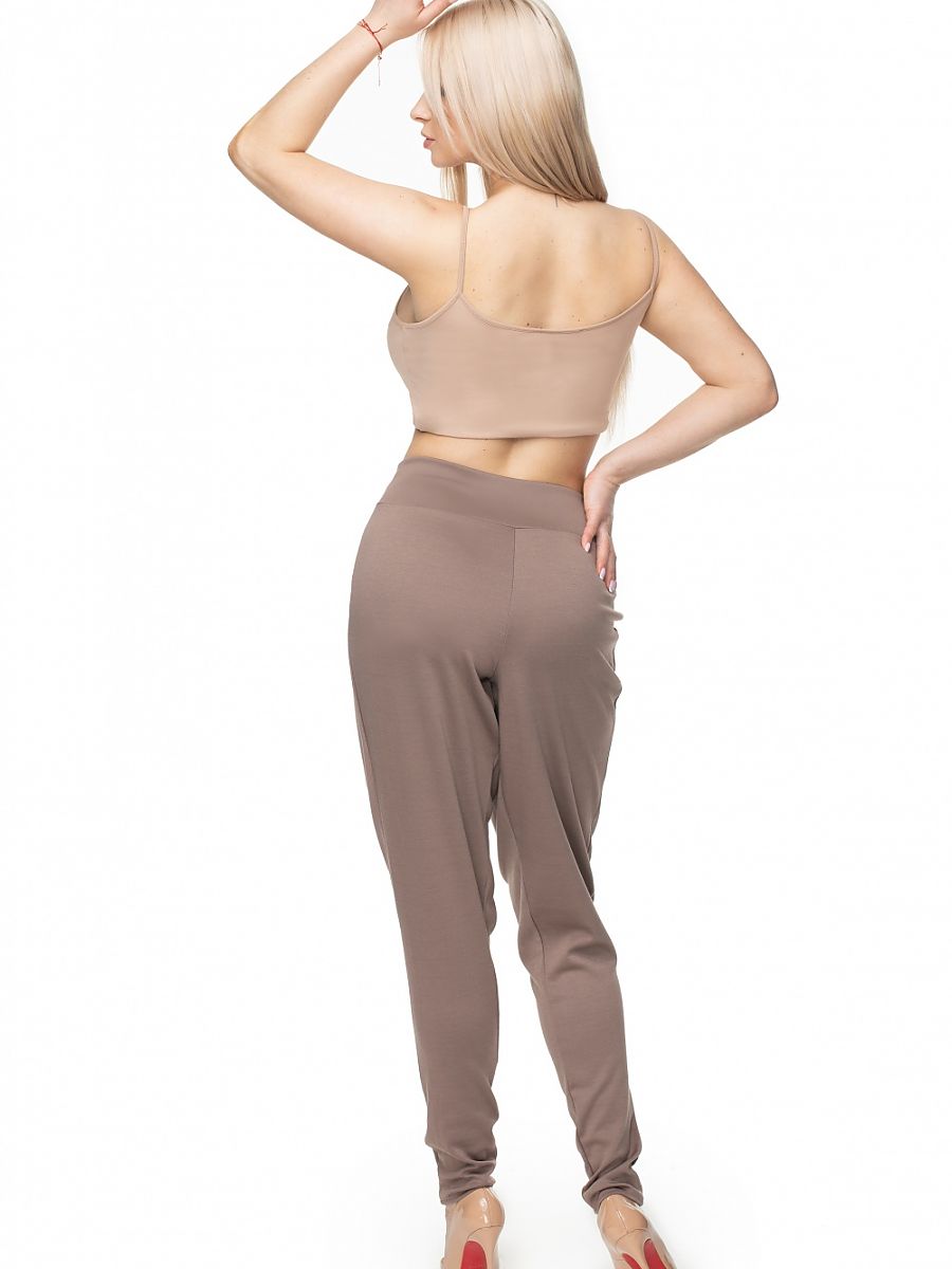 Spodnie Damskie Model 0106 Cappuccino - PeeKaBoo - obrazek 3