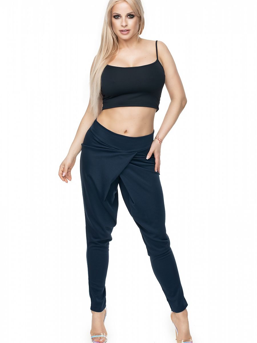 Spodnie Damskie Model 0106 Navy - PeeKaBoo - obrazek 2