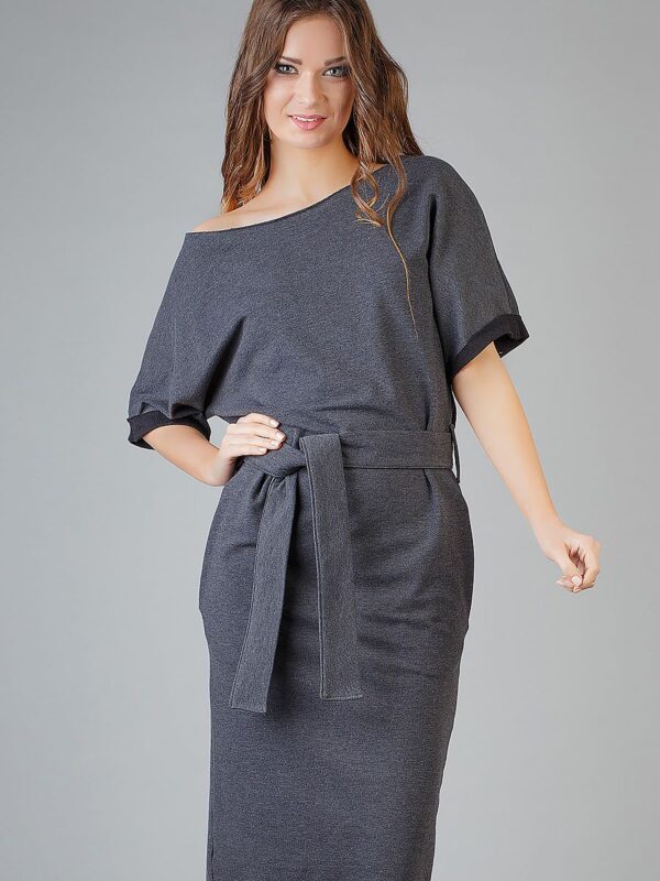 Sukienka Model Aleksandra 9 Dark Grey - Tessita