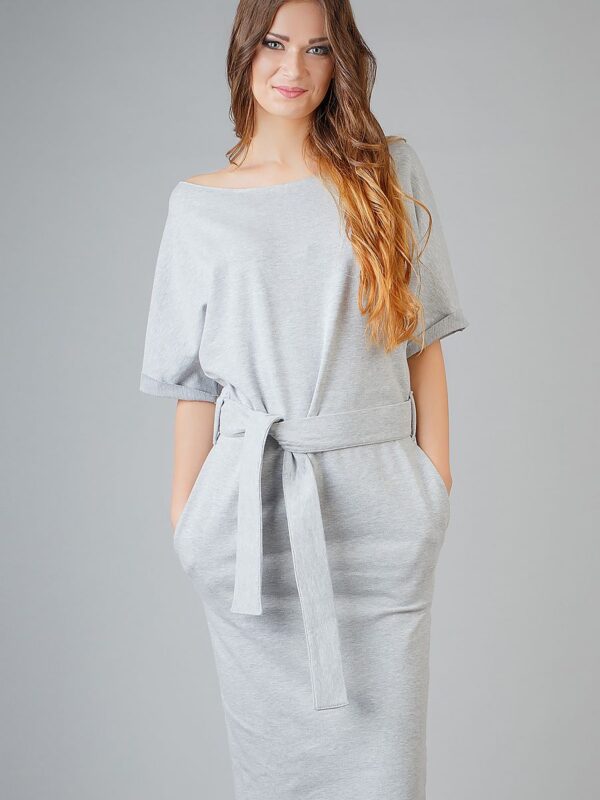 Sukienka Model Aleksandra 8 Light Grey - Tessita