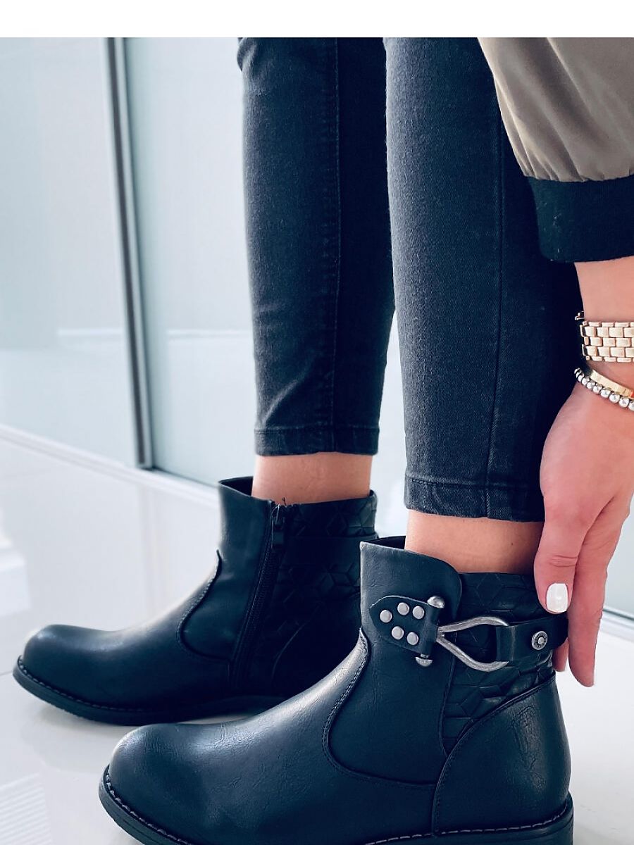 Botki damskie DUSTIN BLACK - Inello - obrazek 2