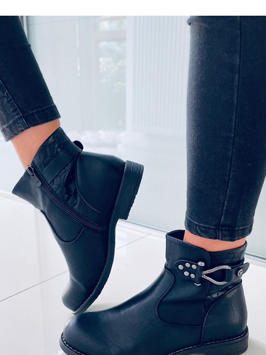 Botki damskie DUSTIN BLACK - Inello - obrazek 4