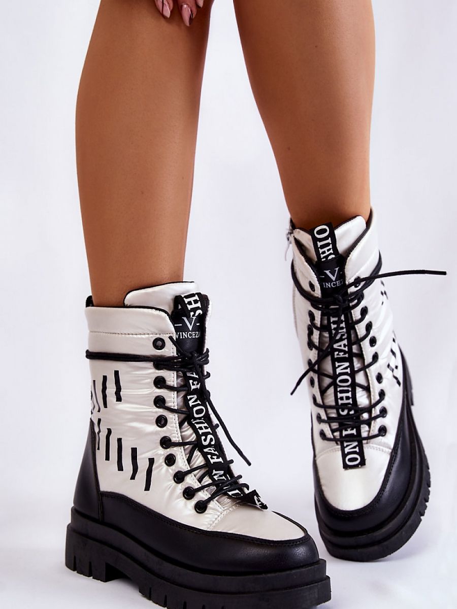 Śniegowce Model Sharmen 23-34586 Silver - Step in style - obrazek 3