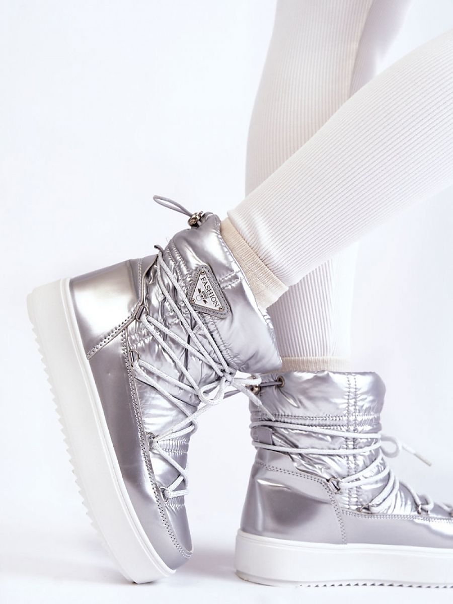 Śniegowce Model Carrios HY845-19 Silver - Step in style - obrazek 2