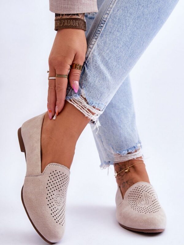 Mokasyny Model Giovana LR29515 Beige - Step in style