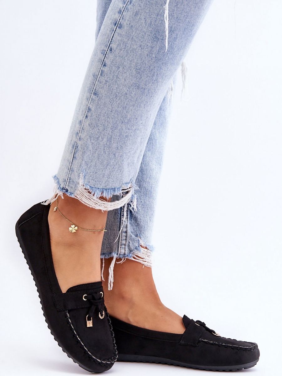 Mokasyny Model Good Time ZA28P Black - Step in style - obrazek 3