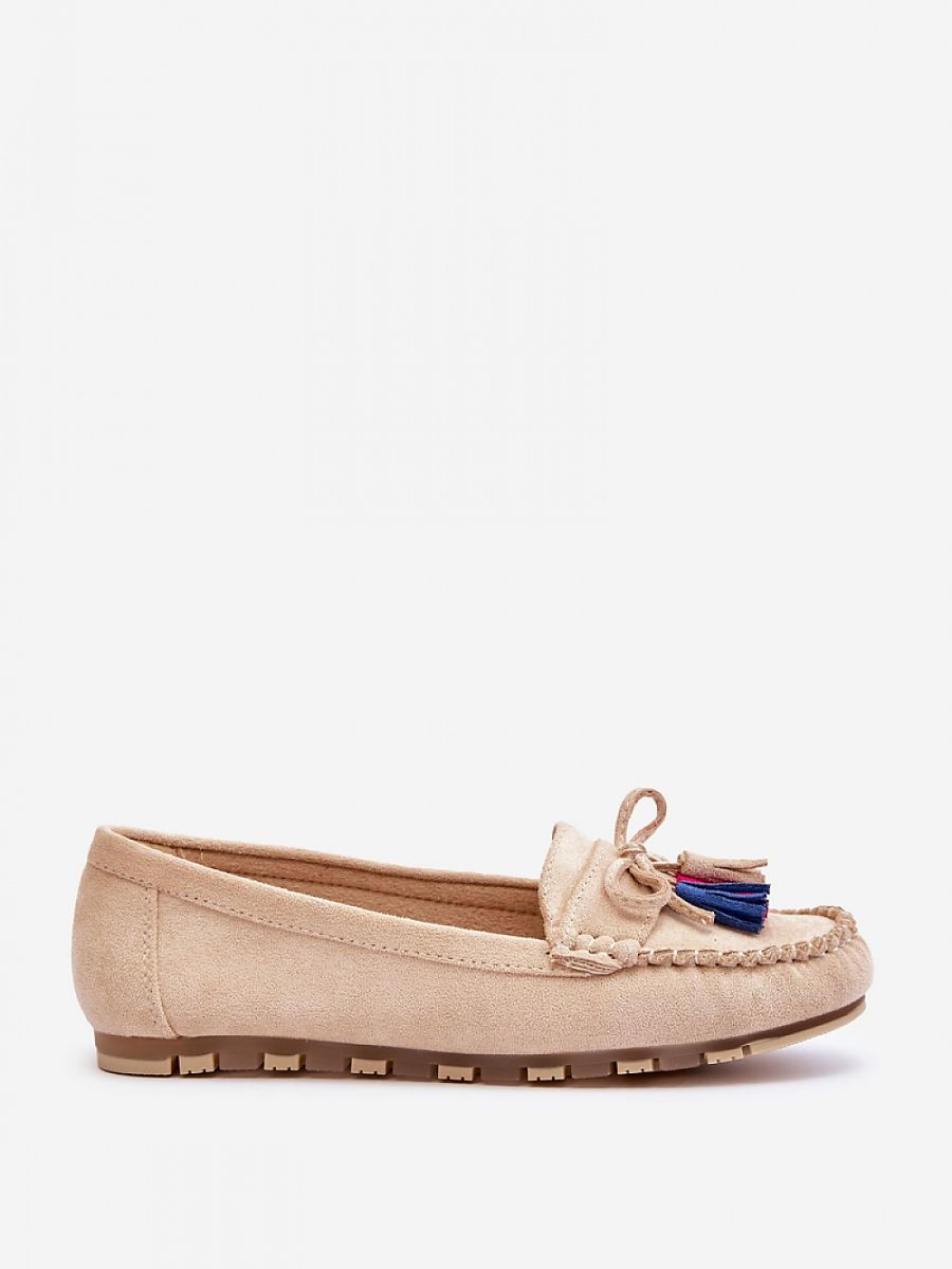 Mokasyny Model Dorine GS37 Beige - Step in style - obrazek 2