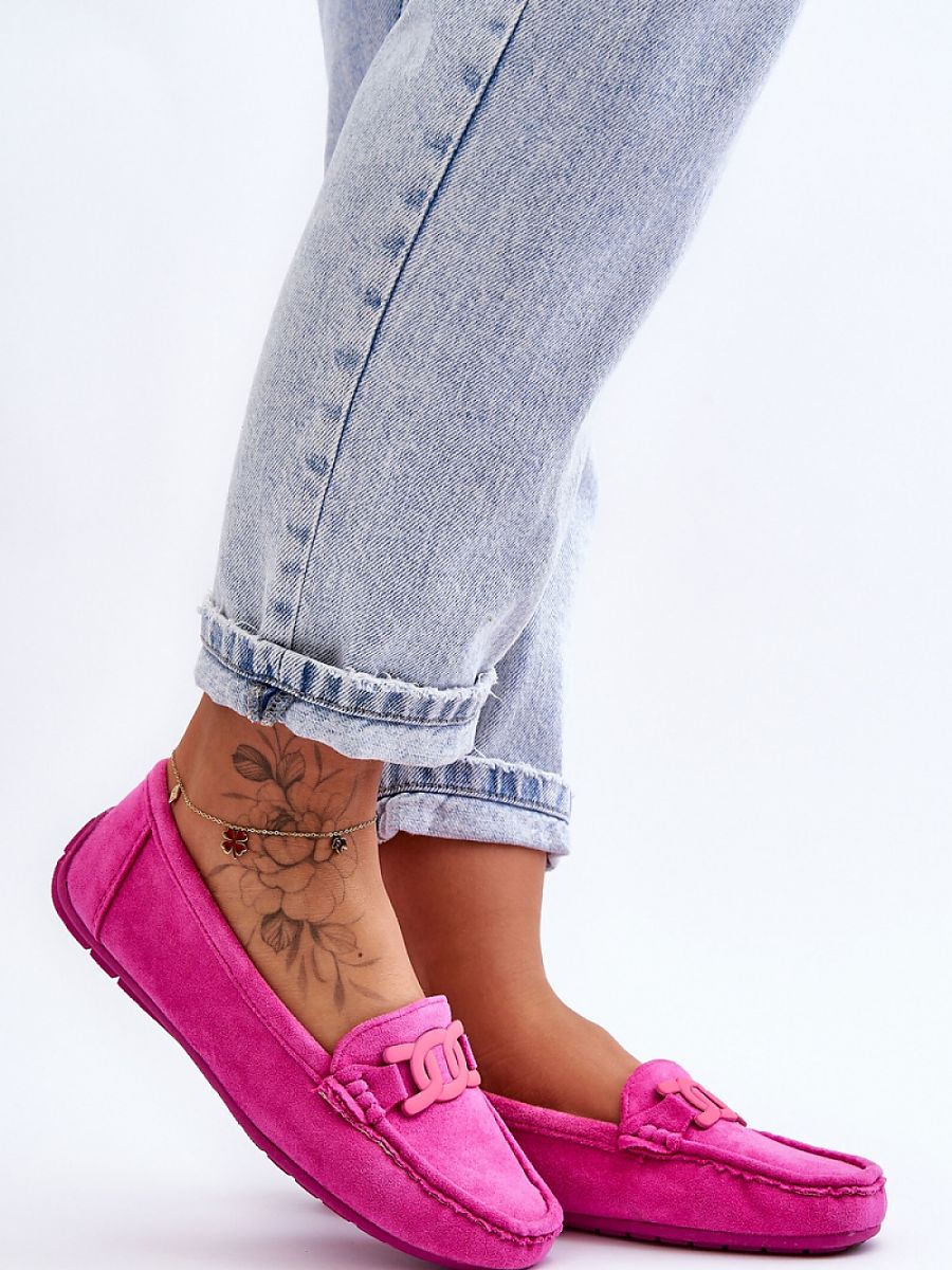Mokasyny Model Rabell DF711 Pink - Step in style - obrazek 3